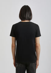 T-shirt con taschino|Colore:Nero