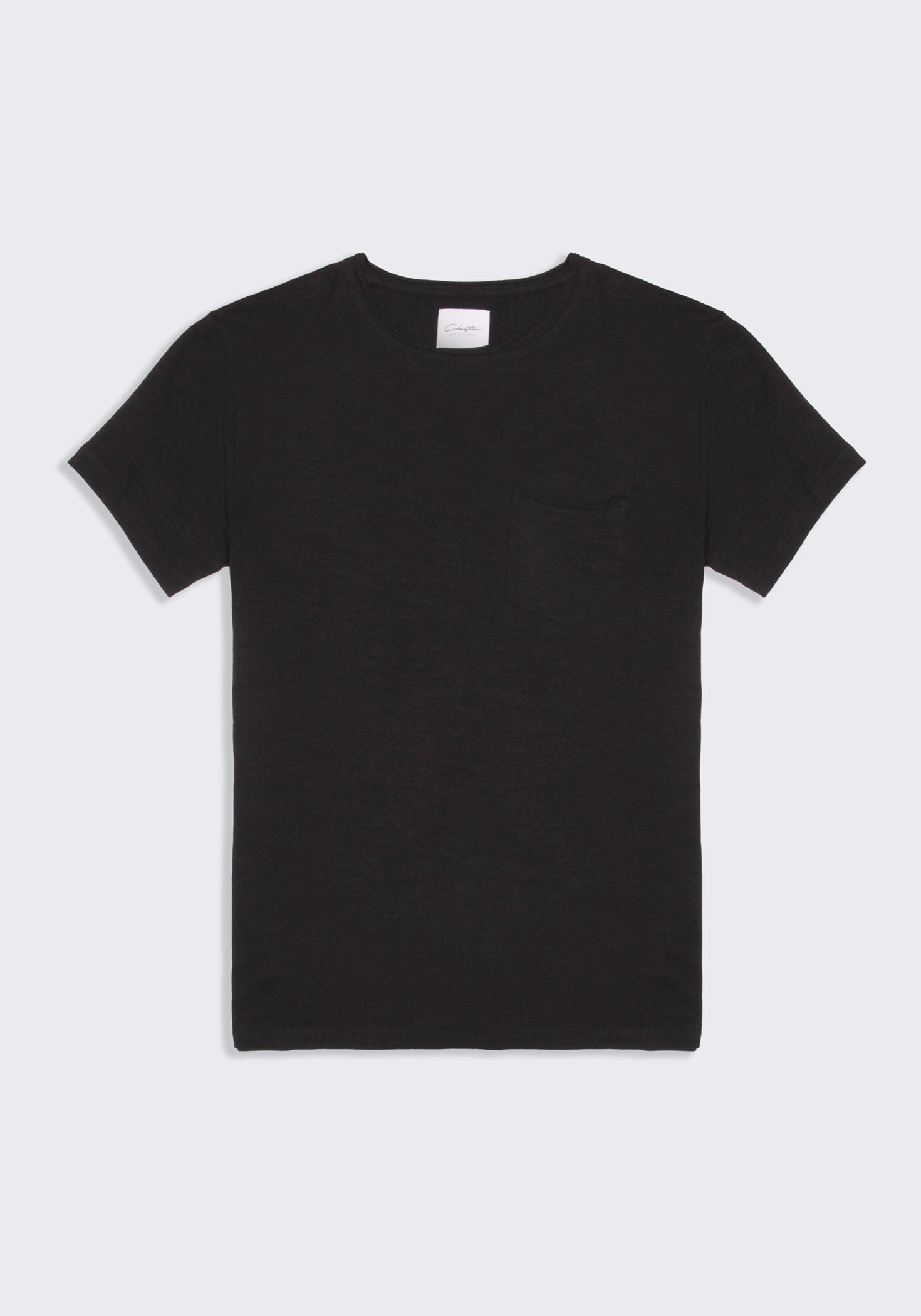 T-shirt con taschino|Colore:Nero