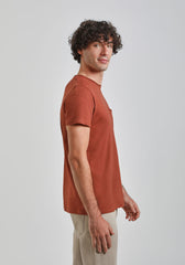 T-shirt con taschino|Colore:Rame