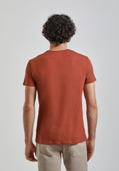 T-shirt con taschino|Colore:Rame