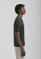 Polo in maglia rigata|Colore:Verde bosco