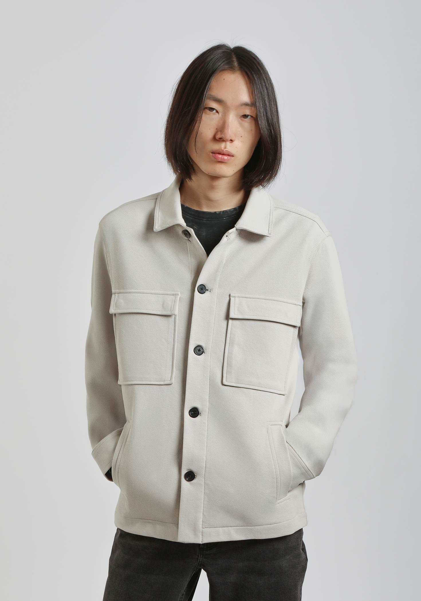 Giacca camicia|Colore:Ghiaccio