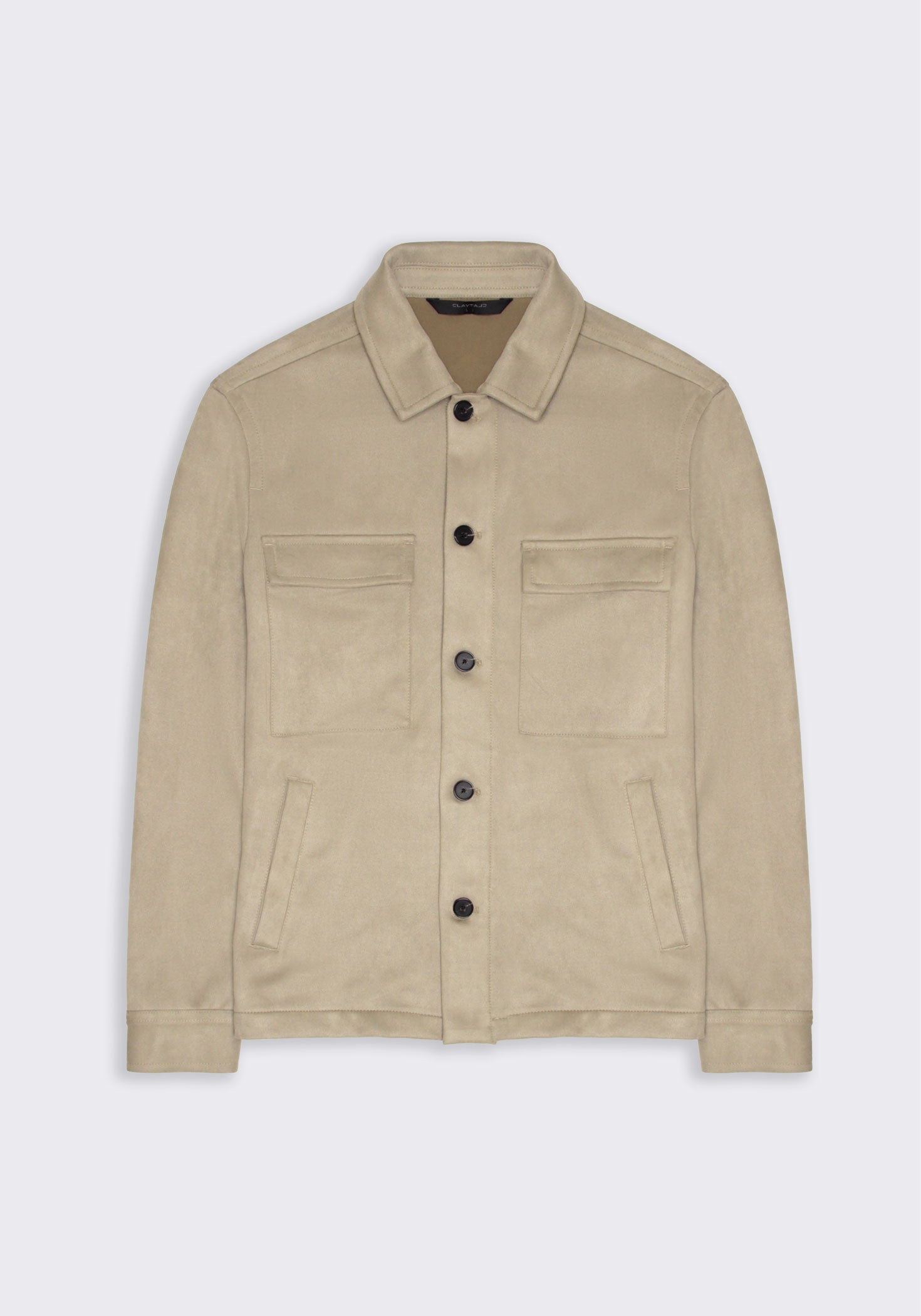 Giacca camicia effetto camoscio|Colore:Sabbia