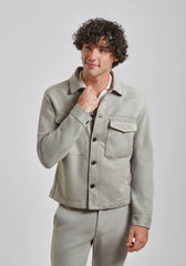 Giacca camicia|Colore:Grigio perla