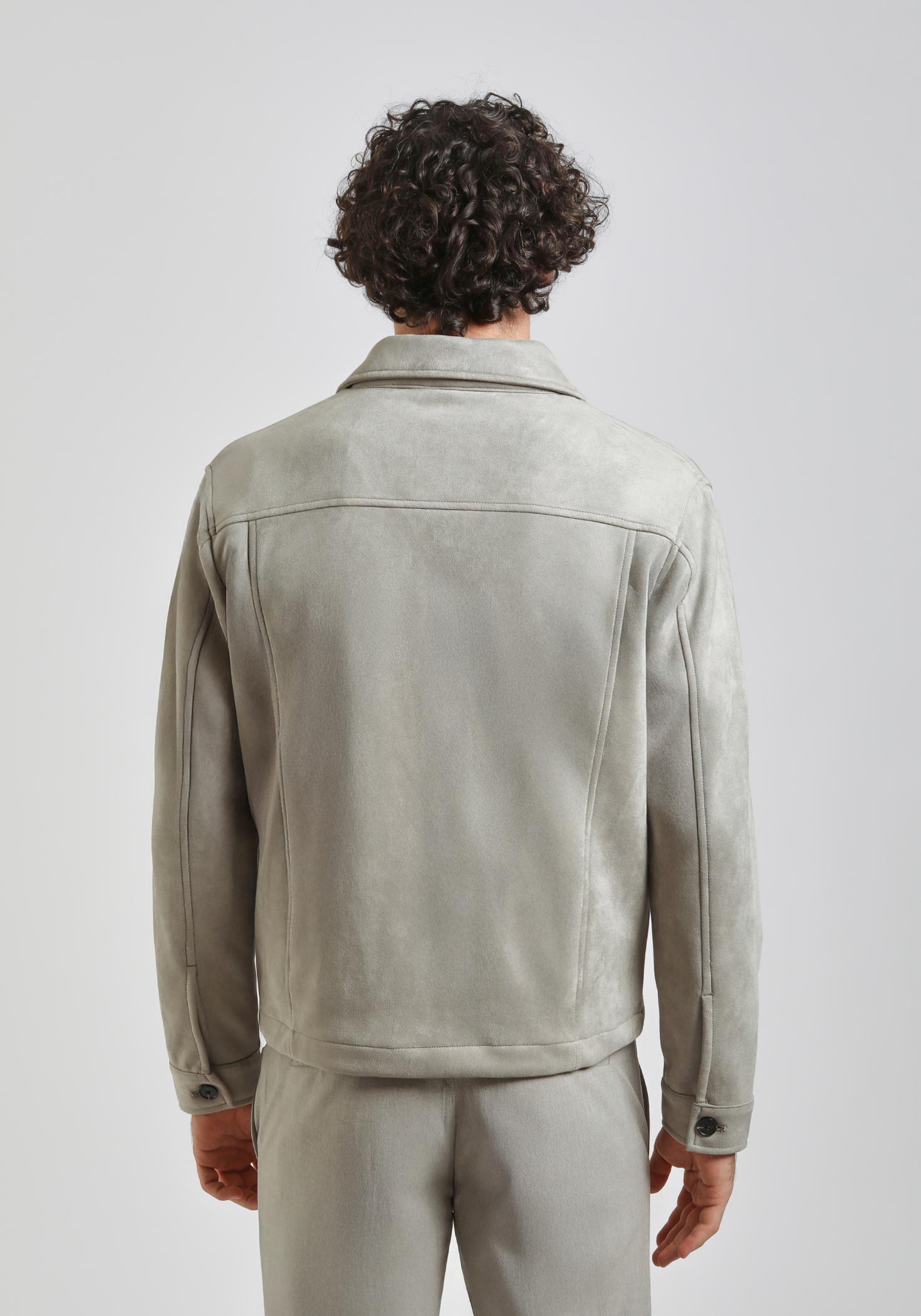 Giacca camicia|Colore:Grigio perla