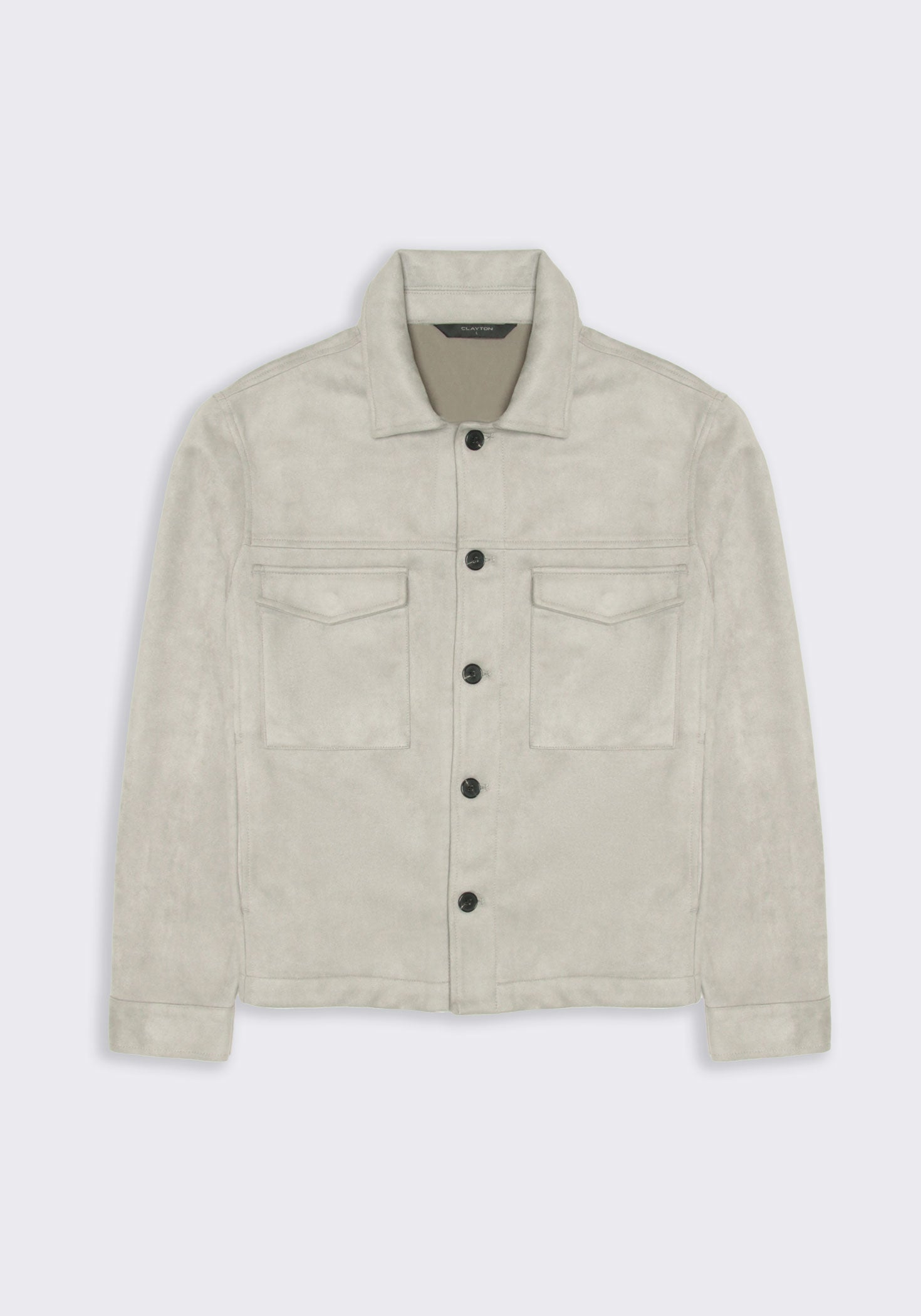 Giacca camicia|Colore:Grigio perla