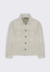 Giacca camicia|Colore:Grigio perla