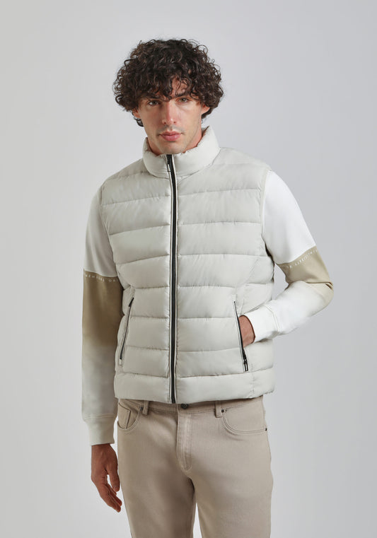 Smanicato imbottito in tessuto tecnico|Colore:Off white