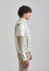 Smanicato imbottito in tessuto tecnico|Colore:Off white