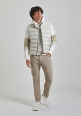 Smanicato imbottito in tessuto tecnico|Colore:Off white