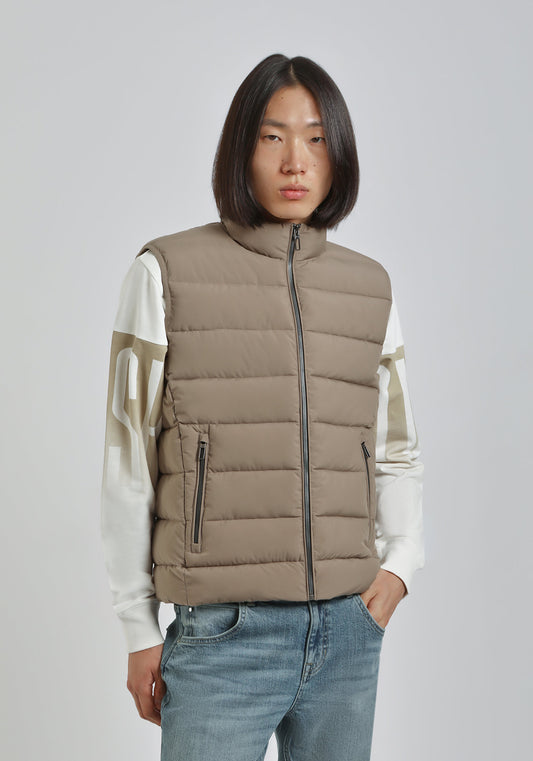 Smanicato imbottito in tessuto tecnico|Colore:Sabbia