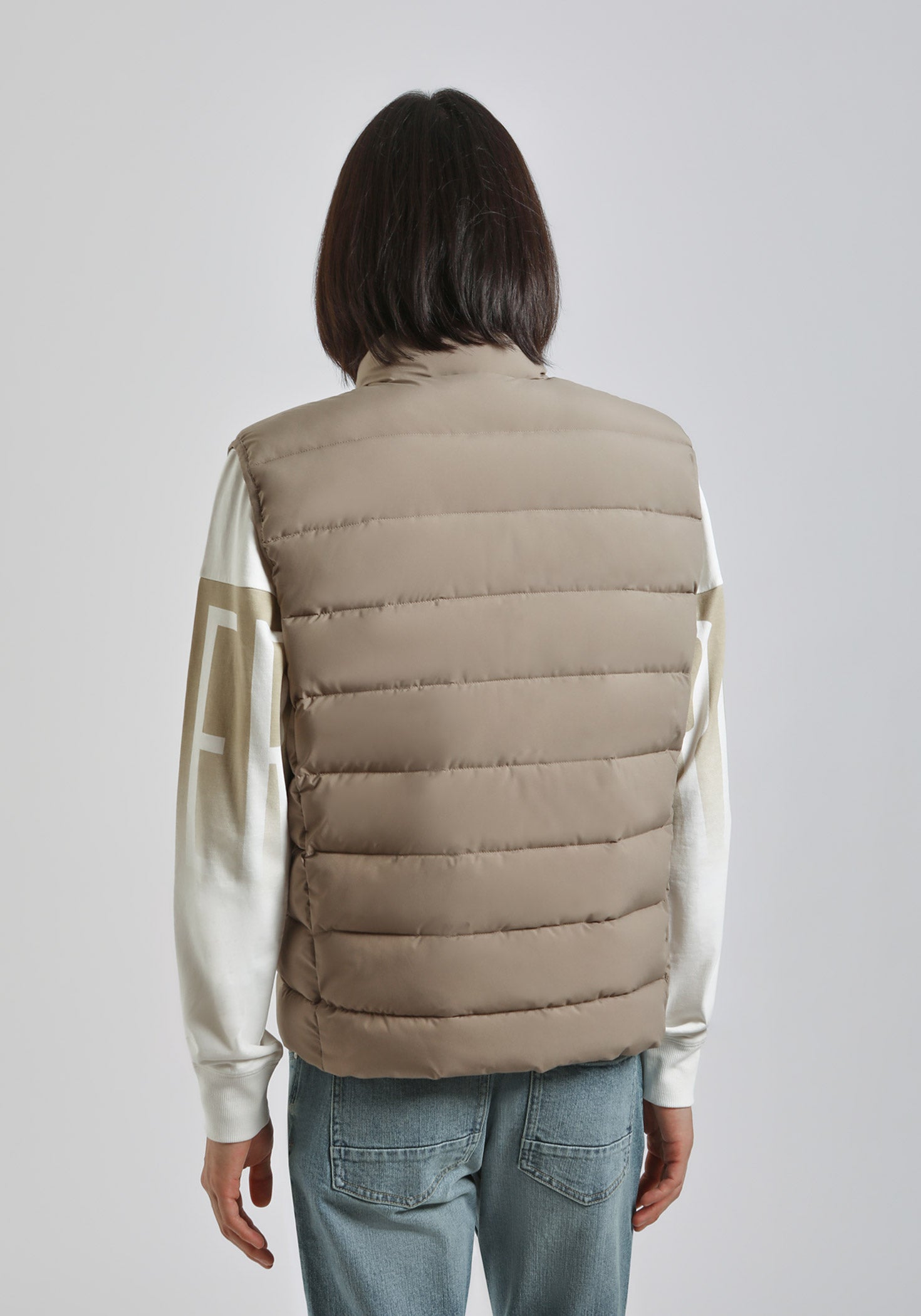 Smanicato imbottito in tessuto tecnico|Colore:Sabbia