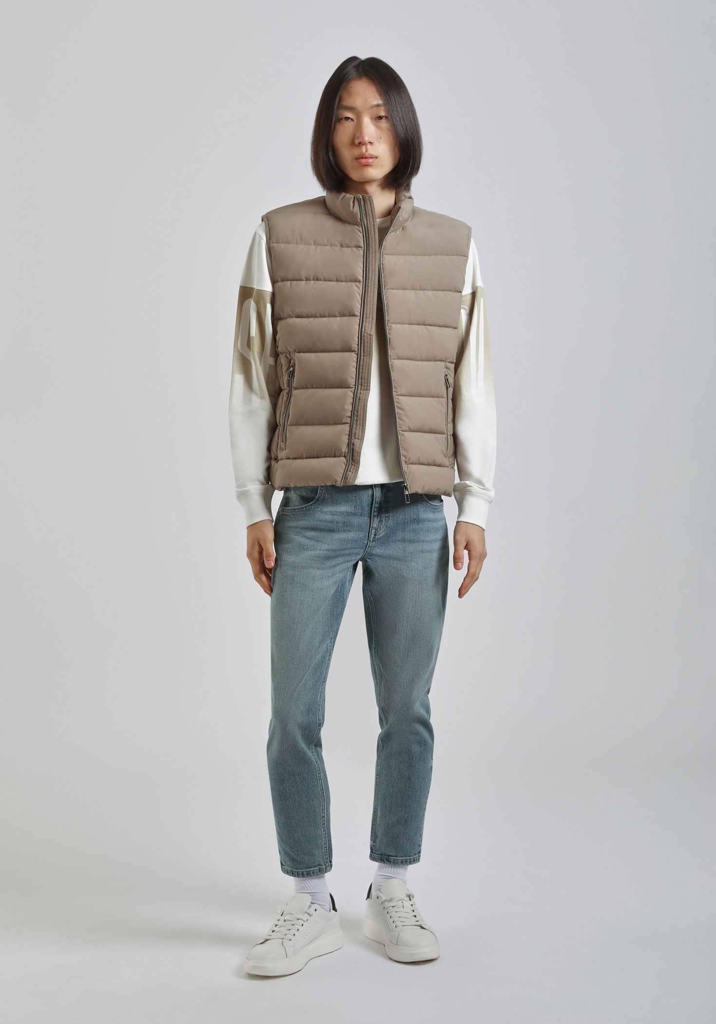 Smanicato imbottito in tessuto tecnico|Colore:Sabbia