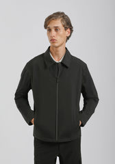 GIUBBOTTO COLLO CAMICIA IN TESSUTO TECNICO|Colore:Nero