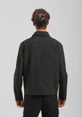 GIUBBOTTO COLLO CAMICIA IN TESSUTO TECNICO|Colore:Nero