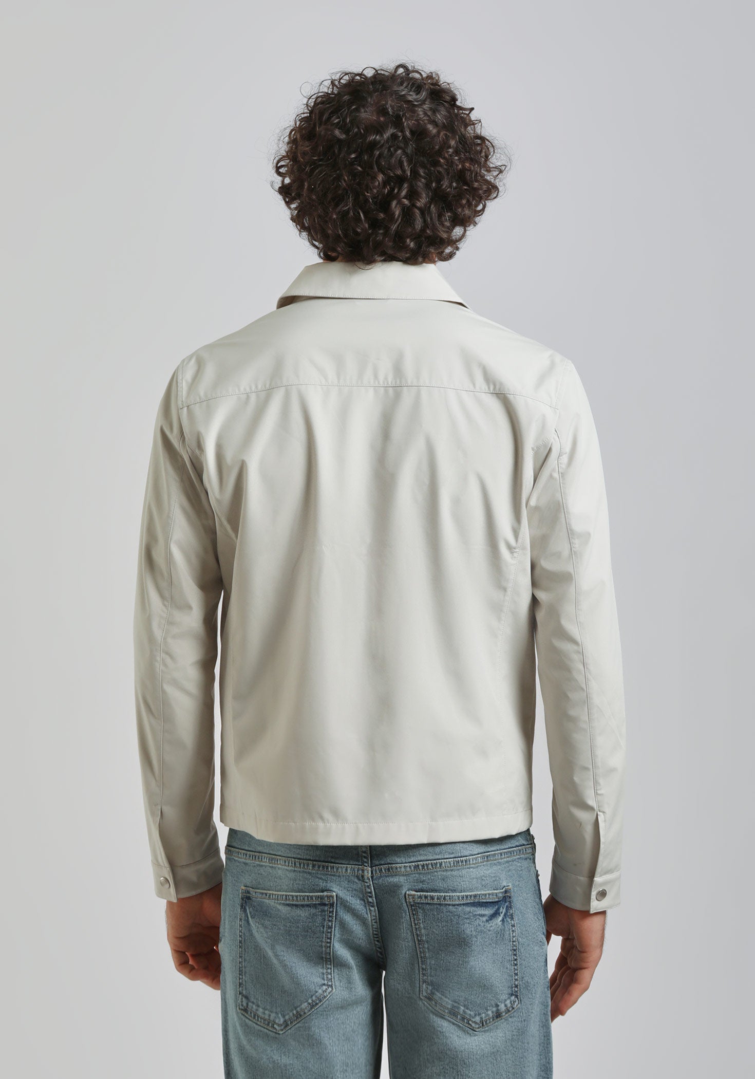 Giacca camicia con tasconi|Colore:Off white