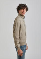 Giubbotto bomber in tessuto tecnico|Colore:Sabbia