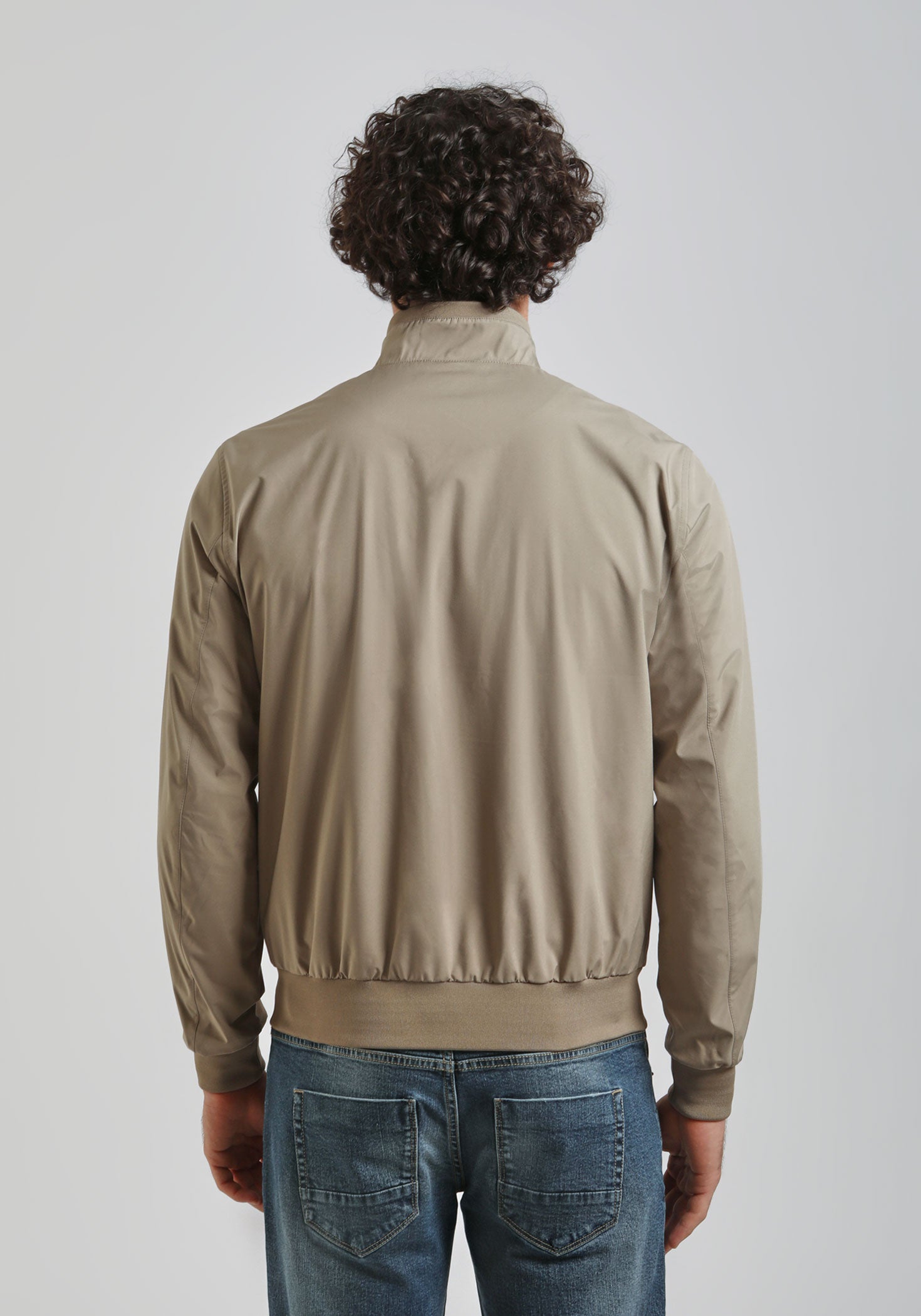 Giubbotto bomber in tessuto tecnico|Colore:Sabbia