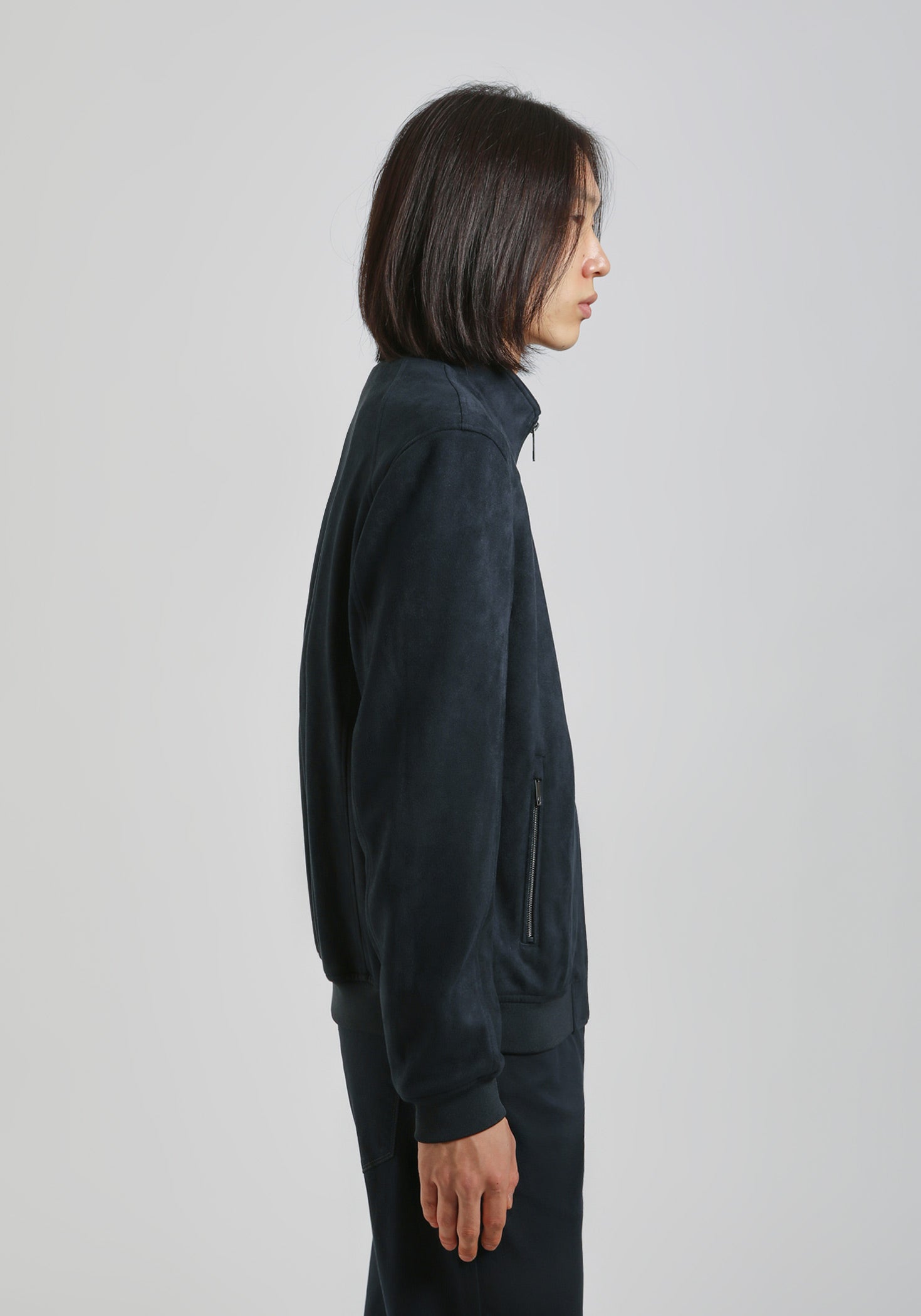 Giubbotto effetto camoscio|Colore:Blue