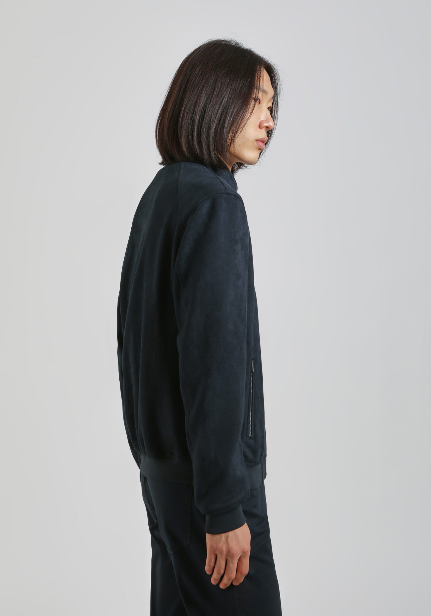 Giubbotto effetto camoscio|Colore:Blue