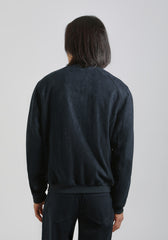 Giubbotto effetto camoscio|Colore:Blue