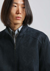 Giubbotto effetto camoscio|Colore:Blue