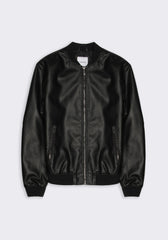 Giubbotto biker effetto pelle|Colore:Nero