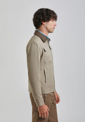 Giacca camicia in cotone|Colore:Sabbia