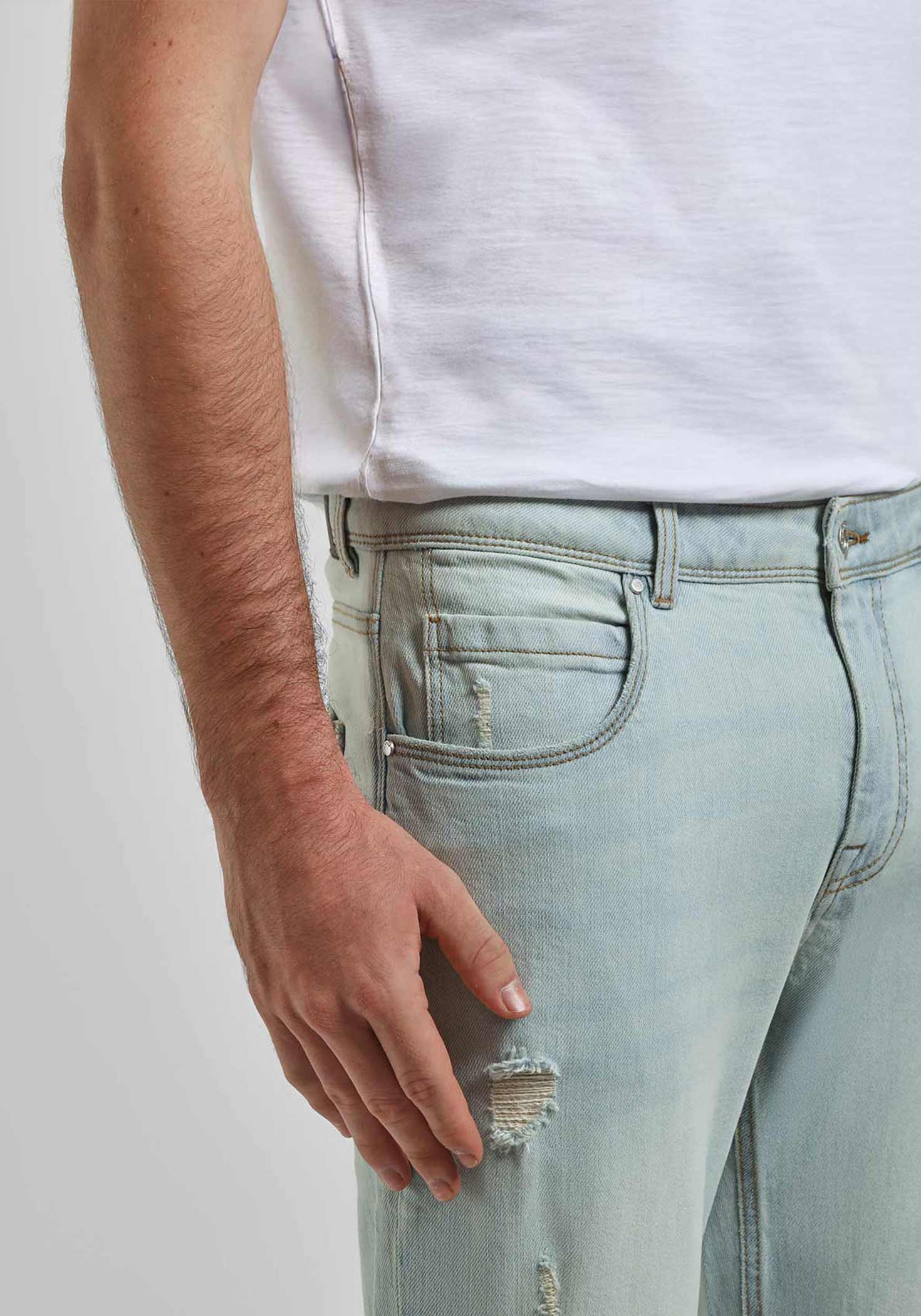 Jeans skinny fit con strappi|Colore:Jeans