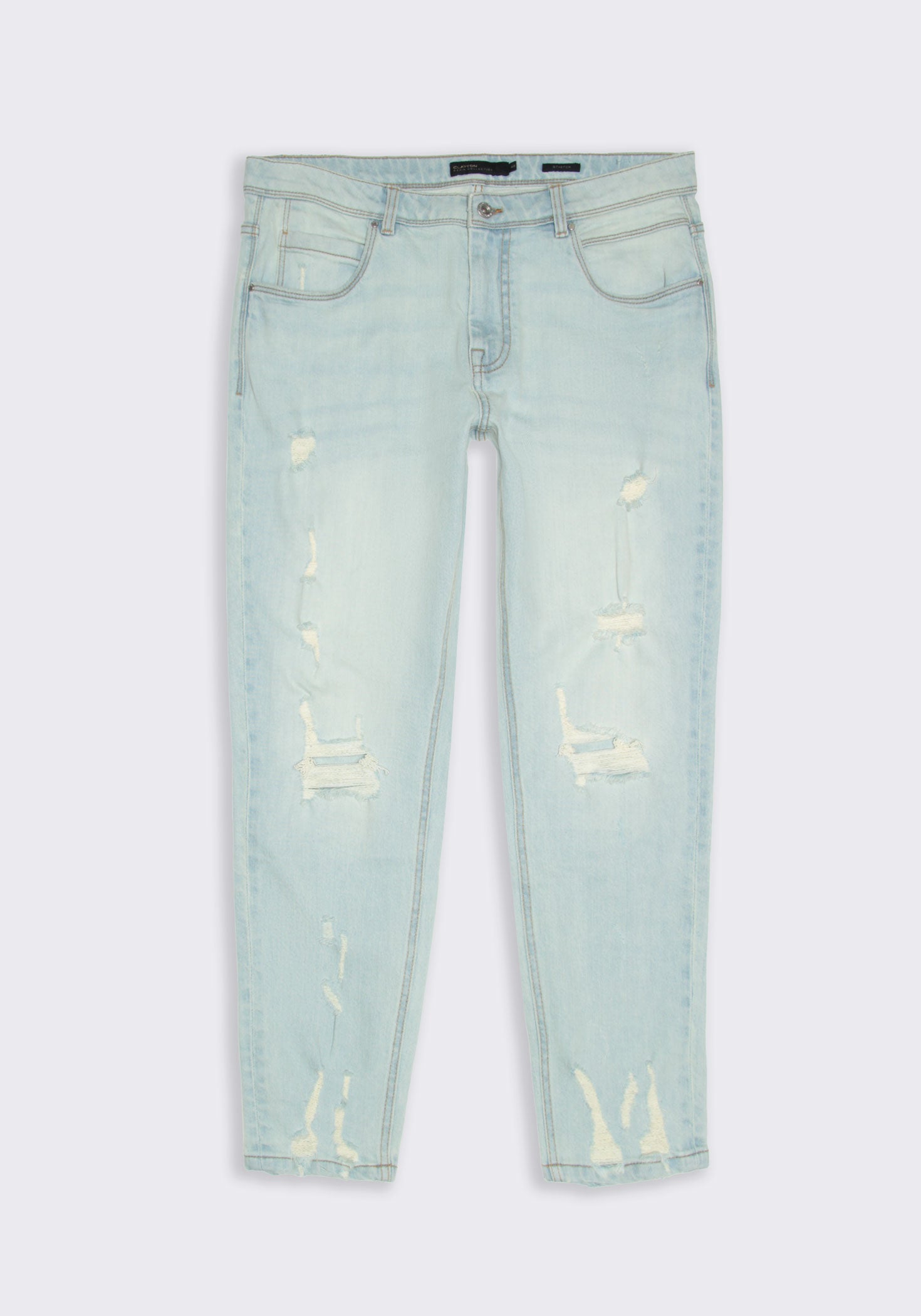 Jeans skinny fit con strappi|Colore:Jeans
