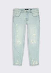 Jeans skinny fit con strappi|Colore:Jeans