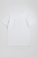 T-shirt con stampa a rilievo |Colore:Bianco
