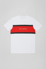 T-shirt colorblock|Colore:Bianco