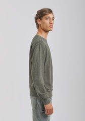 Felpa girocollo con stampa|Colore:Verde