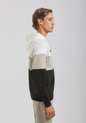 Felpa con cappuccio colorblock|Colore:Sabbia