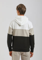 Felpa con cappuccio colorblock|Colore:Sabbia
