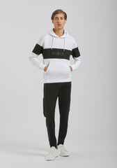 Felpa con cappuccio colorblock|Colore:Bianco tw