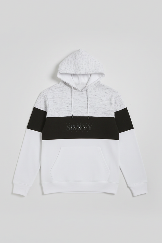 Felpa con cappuccio colorblock|Colore:Bianco tw