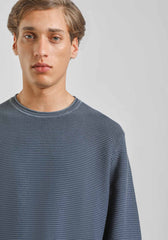 Maglia girocollo 100% cotone|Colore:Denim