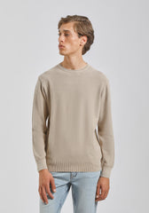 Maglia girocollo 100% cotone|Colore:Sabbia