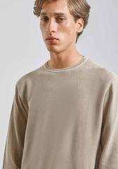 Maglia girocollo 100% cotone|Colore:Sabbia