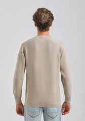 Maglia girocollo 100% cotone|Colore:Sabbia