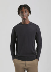 Maglia girocollo tinta unita|Colore:Blue