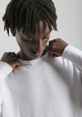 Maglia girocollo in cotone|Colore:Bianco