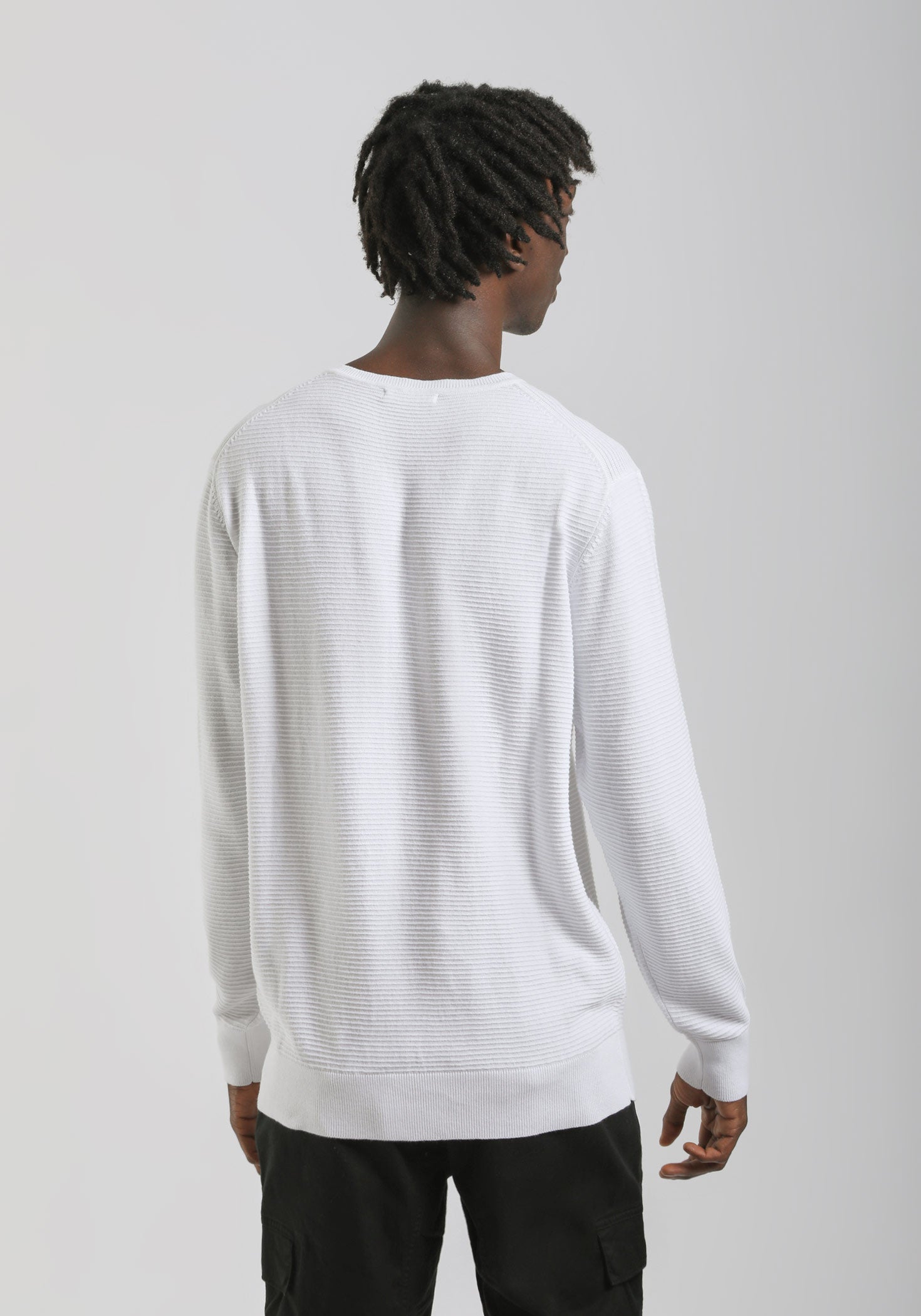 Maglia girocollo in cotone|Colore:Bianco