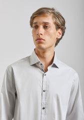 Camicia manica lunga in cotone|Colore:Grigio perla