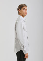 Camicia manica lunga in cotone|Colore:Grigio perla