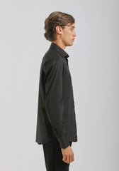 Camicia manica lunga in cotone|Colore:Nero