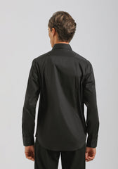 Camicia manica lunga in cotone|Colore:Nero