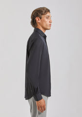 Camicia manica lunga tinta unita|Colore:Blue